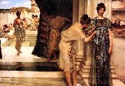 Sir Lawrence Alma-Tadema,OM.RA,RWS Frigidarium oil on canvas